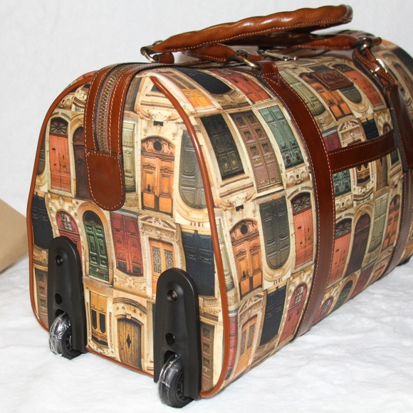 NWT Patricia Nash Avola Trolley Wheeled Duffle Bag Luggage - Picture 3 of 9
